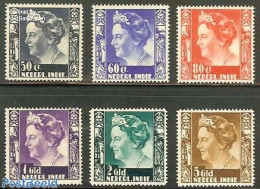 Netherlands Indies 1938 Definitives 6v, With WM, Unused (hinged) - Other & Unclassified