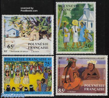 French Polynesia 1984 Paintings 4v, Mint NH, Art - Modern Art (1850-present) - Paintings - Ungebraucht
