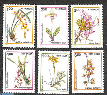 India 1991 Orchids 6v, Mint NH, Nature - Flowers & Plants - Orchids - Ongebruikt