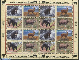 United Nations, Geneva 2004 Animals M/s, Mint NH, Nature - Animals (others & Mixed) - Bears - Monkeys - Other & Unclassified