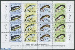 Bulgaria 2004 WWF, Fish M/s, Mint NH, Nature - Fish - World Wildlife Fund (WWF) - Nuevos