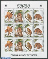 Congo Republic 1997 WWF, Maki M/s, Mint NH, Nature - Animals (others & Mixed) - World Wildlife Fund (WWF) - Sonstige & Ohne Zuordnung