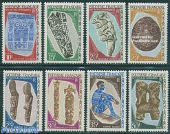 French Polynesia 1967 Art 8v, Mint NH, Art - Art & Antique Objects - Sculpture - Nuovi