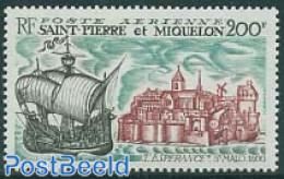 Saint Pierre And Miquelon 1969 L' Esperance 1v, Mint NH, Transport - Various - Ships And Boats - Mills (Wind & Water) - Schiffe
