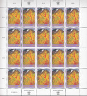 UNO  WIEN  278, Bogen (5x5), Postfrisch **, Freimarke, 1999 - Unused Stamps