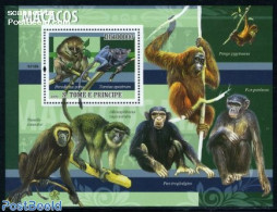 Sao Tome/Principe 2009 Macaques S/s, Mint NH, Nature - Animals (others & Mixed) - Sao Tome And Principe
