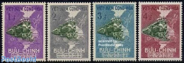 Vietnam, South 1959 Railways 4v, Unused (hinged), Transport - Railways - Treni