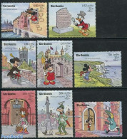 Gambia 1990 Stamp World, Disney 8v, Mint NH, Philately - Art - Disney - Disney