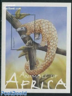 Gambia 2001 Long Tailed Pangolin S/s, Mint NH, Nature - Animals (others & Mixed) - Gambia (...-1964)