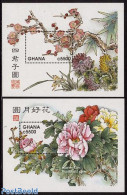 Ghana 1998 East Asian Flora 2 S/s, Mint NH, Nature - Flowers & Plants - Other & Unclassified