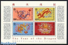Hong Kong 1988 Year Of The Dragon S/s, Mint NH, Various - New Year - Nuovi
