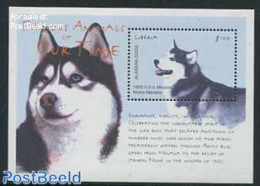 Liberia 2001 Famous Animals S/s, Husky, Mint NH, Nature - Animals (others & Mixed) - Dogs - Other & Unclassified