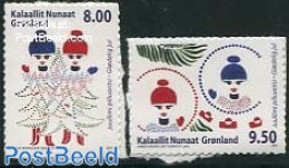 Greenland 2012 Christmas 2v S-a, Mint NH, Religion - Christmas - Unused Stamps