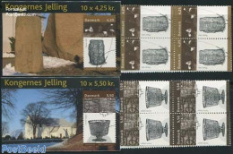 Denmark 2003 Cultural Museum 2 Booklets, Mint NH, History - Archaeology - Art - Museums - Neufs