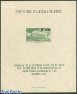 Chile 1974 100 Years UPU Special Sheet (no Postal Value), Mint NH, U.P.U. - U.P.U.