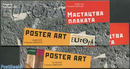 Belarus 2003 Europa, Poster Art 2 Booklets, Mint NH, History - Europa (cept) - Stamp Booklets - Art - Poster Art - Ohne Zuordnung