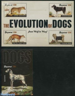 Guyana 2012 The Evolution Of Dogs 2 S/s, Mint NH, Nature - Dogs - Guiana (1966-...)