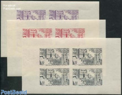 Syria 1955 Water From The Euphrates To Aleppo 3 S/s (imperforated), Mint NH, Nature - Water, Dams & Falls - Syrien