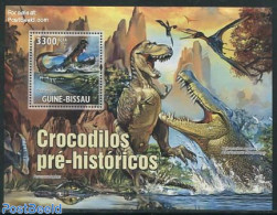 Guinea Bissau 2010 Preh. Crocodile S/s, Mint NH, Nature - Prehistoric Animals - Prehistorics