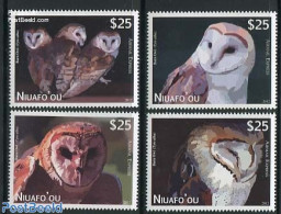 Niuafo'ou 2012 Airmail, Owls 4v, Mint NH, Nature - Birds - Birds Of Prey - Owls - Other & Unclassified