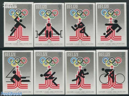 Belize/British Honduras 1979 Olympic Games Moscow 8v Imperforated, Mint NH, Sport - Olympic Games - British Honduras (...-1970)
