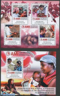 Central Africa 2012 Medical Aid 2 S/s, Mint NH, Health - Various - Health - Maps - Aardrijkskunde