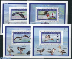 Chad 2012 Birds & Lighthouses 4 S/s, Mint NH, Nature - Various - Birds - Lighthouses & Safety At Sea - Sonstige & Ohne Zuordnung
