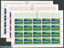 Liechtenstein 1982 World Cup Football, Spain, 3 M/ss, Mint NH, Sport - Football - Unused Stamps