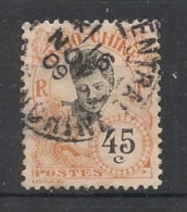 INDOCHINE - 1907 - N°YT. 52 - Cambodgienne 45c Orange - Oblitéré / Used - Gebraucht