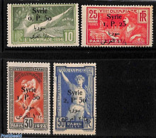 Syria 1924 Olympic Games 4v, Unused (hinged), Sport - Olympic Games - Syrien