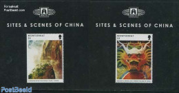 Montserrat 2012 Sites & Scenes Of China 2 S/s, Mint NH, Various - Folklore - Other & Unclassified