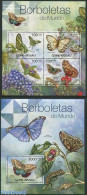 Guinea Bissau 2012 Butterflies 2 S/s, Mint NH, Nature - Butterflies - Guinea-Bissau