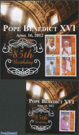 Grenada Grenadines 2012 Pope Benedict XVI 2 S/s, Mint NH, Religion - Pope - Religion - Pausen