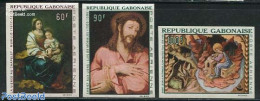 Gabon 1968 Paintings 3v Imperforated, Mint NH, Art - Paintings - Neufs