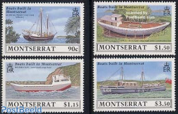 Montserrat 1989 Ship Construction 4v, Mint NH, Transport - Ships And Boats - Schiffe