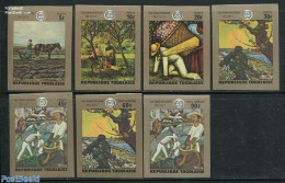 Togo 1970 ILO 7v Imperforated, Mint NH, History - I.l.o. - Paintings - Vincent Van Gogh - Togo (1960-...)