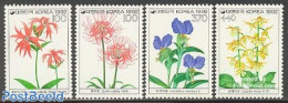 Korea, South 1992 Wild Flowers 4v, Mint NH, Nature - Flowers & Plants - Korea, South