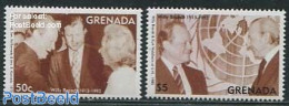 Grenada 1993 Willy Brandt 2v, Mint NH, History - Germans - Autres & Non Classés