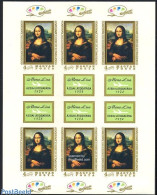 Hungary 1974 Mona Lisa M/s Imperforated, Mint NH, Art - Leonardo Da Vinci - Paintings - Ongebruikt
