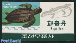Korea, North 1998 Reptiles Booklet, Mint NH, Nature - Reptiles - Turtles - Stamp Booklets - Unclassified