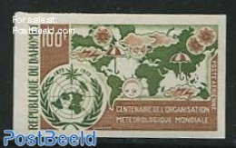 Dahomey 1973 W.H.O. 1v, Imperforated, Mint NH, Various - Maps - Aardrijkskunde