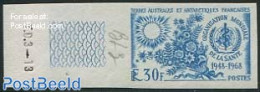French Antarctic Territory 1968 W.H.O., Colour Proof 1v, Mint NH, Nature - Various - Flowers & Plants - Special Items - Ongebruikt
