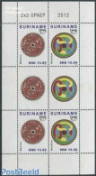 Suriname, Republic 2012 UPAEP 2x2v M/s, Mint NH, U.P.A.E. - Surinam