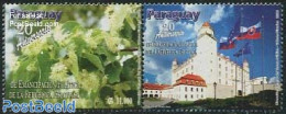 Paraguay 2012 Political Emancipation With Slovakia 2v [:], Mint NH, History - Nature - Flags - Flowers & Plants - Paraguay