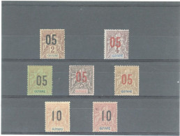 GUYANE  - 1912 -N°66 /72  N* - Unused Stamps