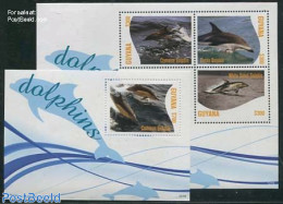 Guyana 2012 Dolphins 2 S/s, Mint NH, Nature - Sea Mammals - Guyane (1966-...)