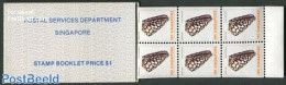 Singapore 1979 Shells Booklet, Mint NH, Nature - Shells & Crustaceans - Stamp Booklets - Vie Marine