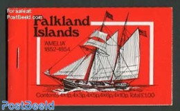 Falkland Islands 1980 Ships Booklet, Mint NH, Transport - Stamp Booklets - Ships And Boats - Unclassified