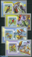 Chad 2012 Birds 4 S/s, Mint NH, Nature - Birds - Sonstige & Ohne Zuordnung