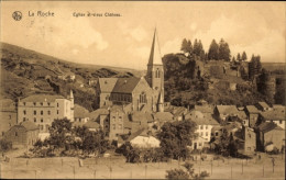 CPA Laroche La Roche En Ardennes Wallonien Luxemburg, Kirche Und Altes Schloss - Autres & Non Classés